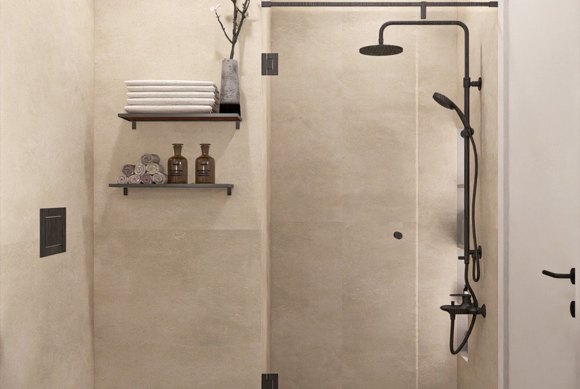 En-Suite Badezimmer – Off Plan 1–2 Zimmer Luxus Apartments in Karsiyaka Nordzypern