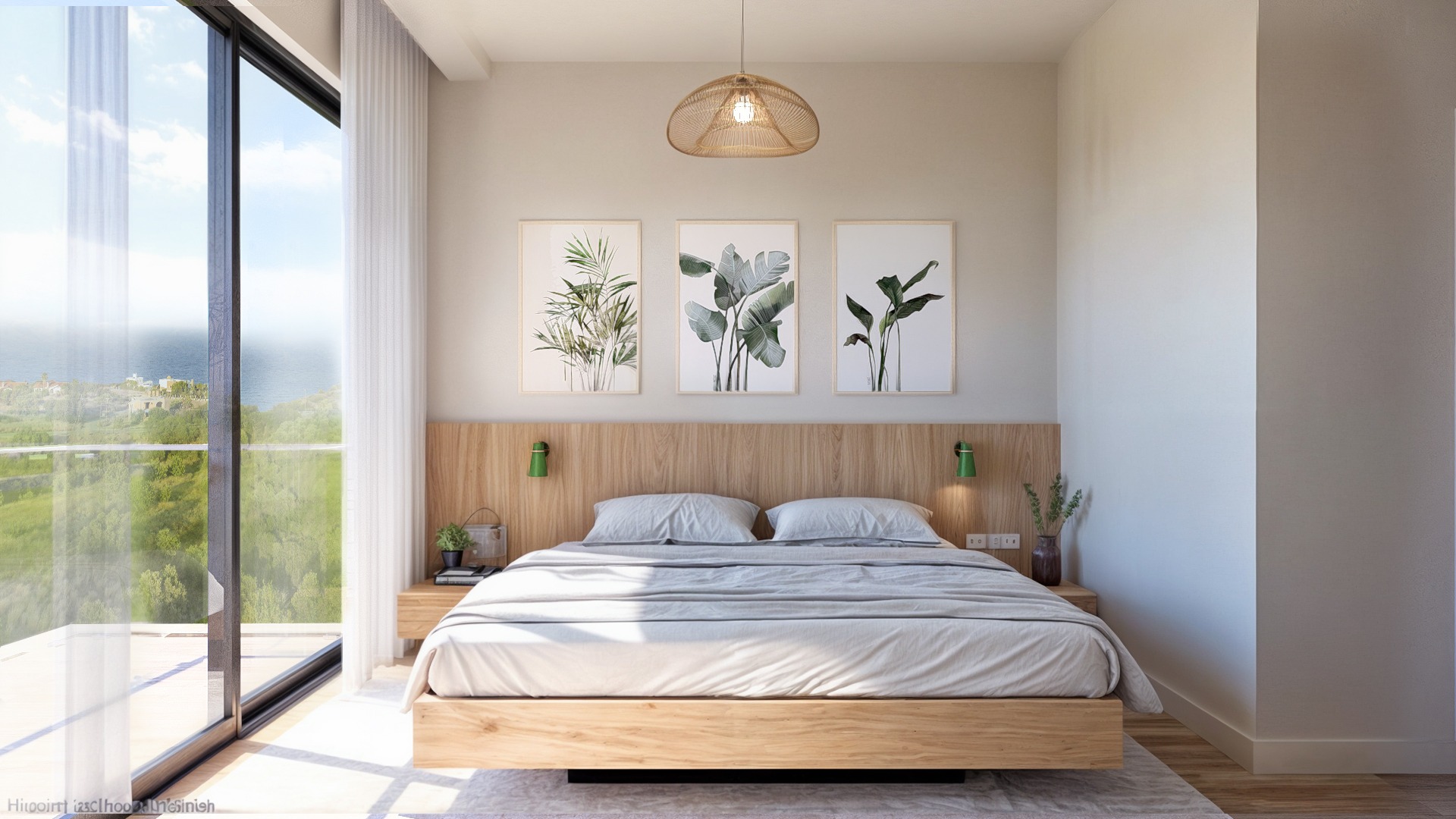 Schlafzimmer 1 – Off Plan 1–2 Zimmer Luxus Apartments in Karsiyaka Nordzypern