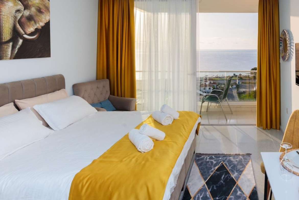 Einzimmerwohnung in Iskele Nordzypern mit Meerblick in moderner Wohnanlage