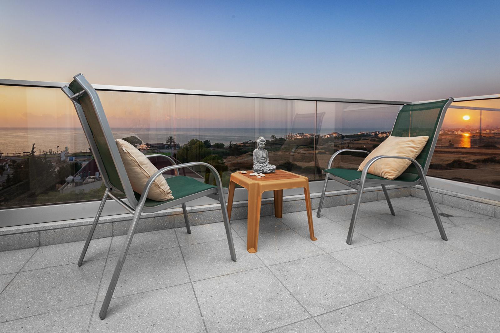 Iskele Nordzypern Einzimmerwohnung – möbliertes Studio mit Meerblick