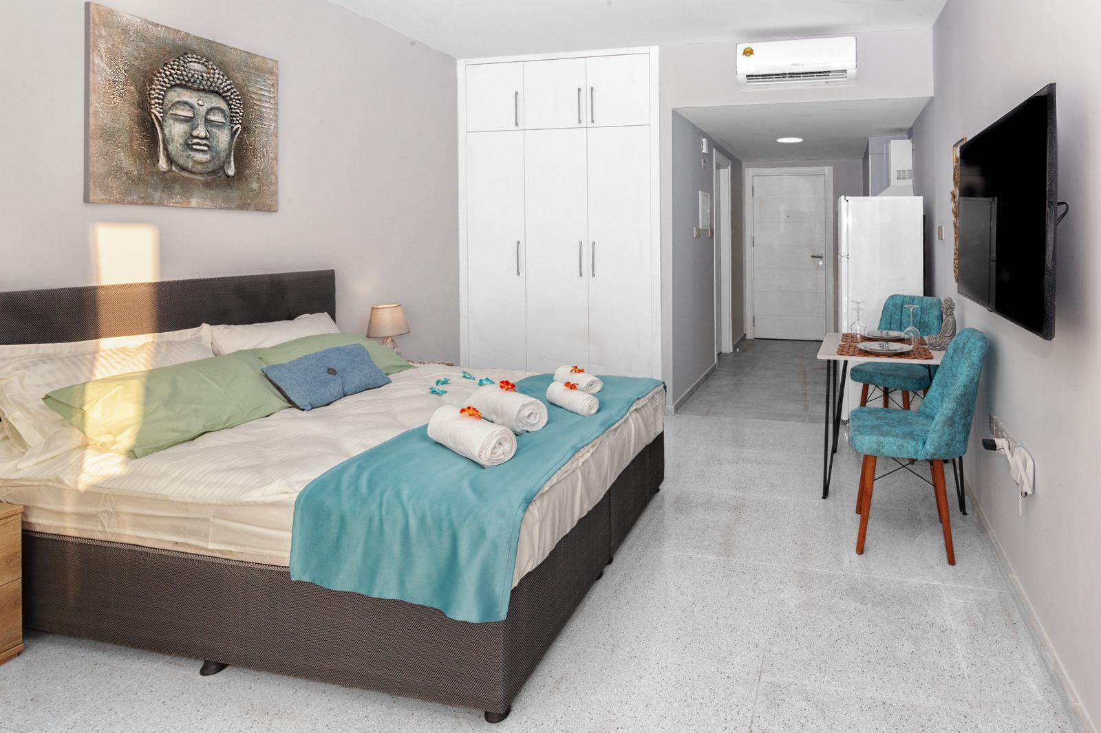 Iskele Nordzypern Einzimmerwohnung – möbliertes Studio mit Meerblick