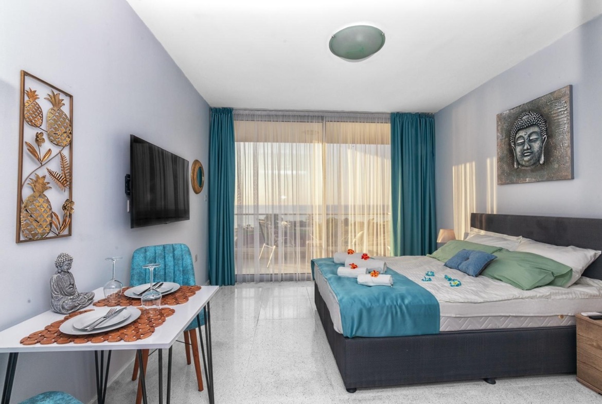 Iskele Nordzypern Einzimmerwohnung – möbliertes Studio mit Meerblick