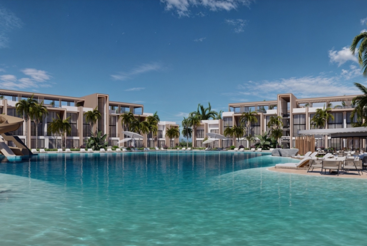 Iskele Projekt Nordzypern modernes Wellness Resort Gesamtansicht