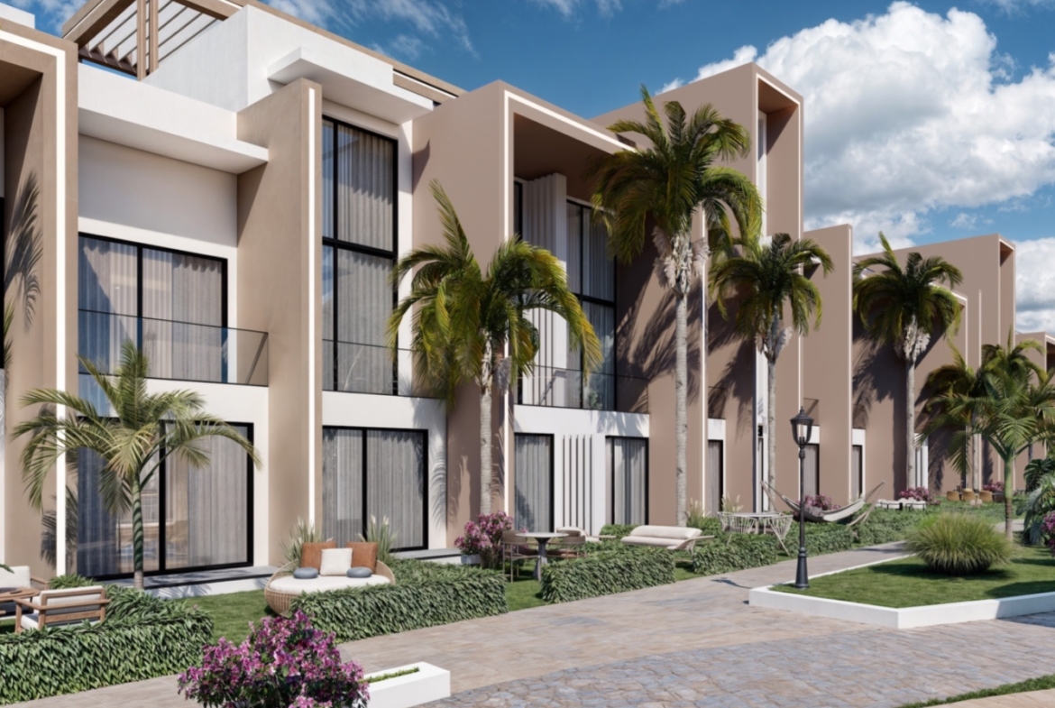 Iskele Projekt Nordzypern modernes Wellness Resort Gesamtansicht