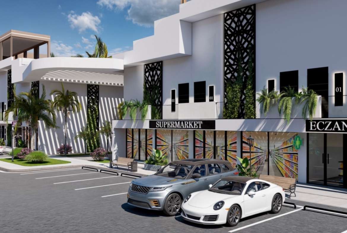 Iskele Projekt Nordzypern modernes Wellness Resort Gesamtansicht