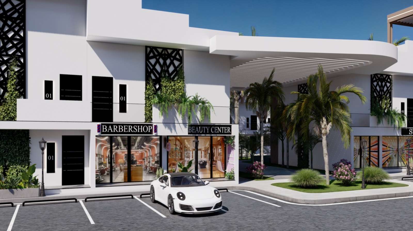 Iskele Projekt Nordzypern modernes Wellness Resort Gesamtansicht