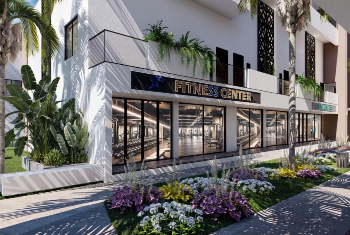 Iskele Projekt Nordzypern modernes Wellness Resort Gesamtansicht