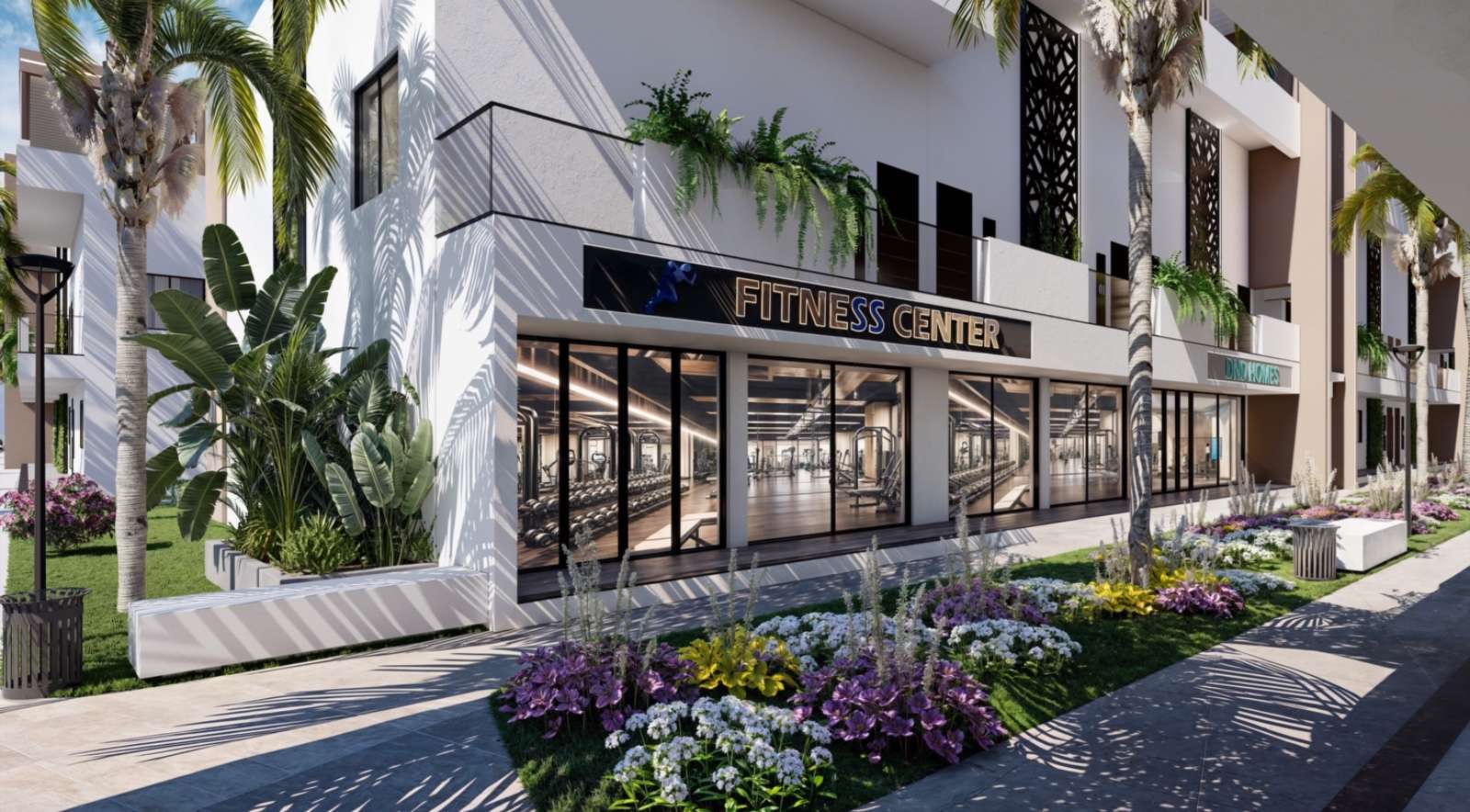 Iskele Projekt Nordzypern modernes Wellness Resort Gesamtansicht