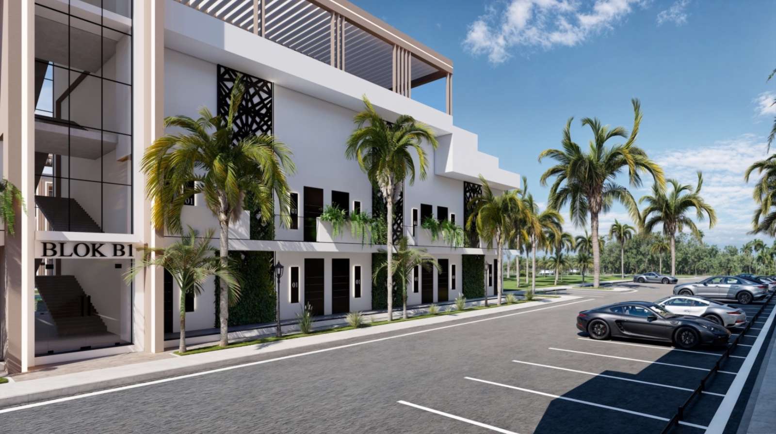 Iskele Projekt Nordzypern modernes Wellness Resort Gesamtansicht