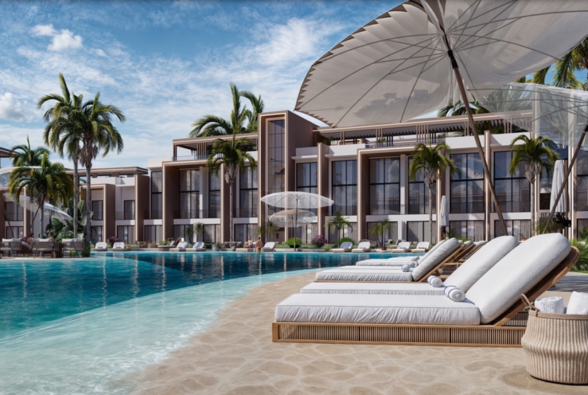 Iskele Projekt Nordzypern modernes Wellness Resort Gesamtansicht