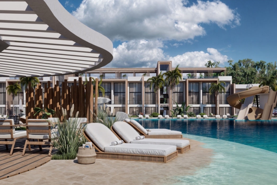 Iskele Projekt Nordzypern modernes Wellness Resort Gesamtansicht