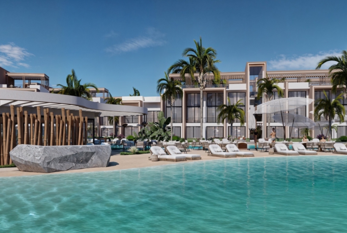 Iskele Projekt Nordzypern modernes Wellness Resort Gesamtansicht