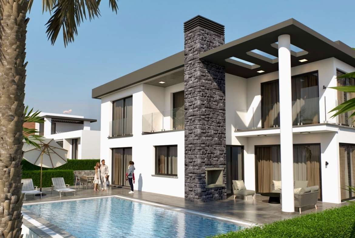 Villa kaufen Nordzypern in Edremit mit privatem Pool