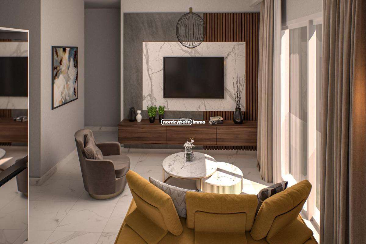 Moderne Wohnzimmer mit eleganter Einrichtung